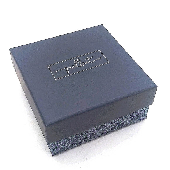 Juilliet Silver Plated Gold Hamsa with CZ Semi Precious Necklace Boxed - Picture 3 of 3